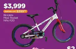 Chedraui Bimex Bicicleta Mod. Rocket Niño R20 oferta