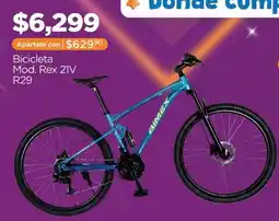 Chedraui Bimex Bicicleta Mod. Rex 21V R29 oferta