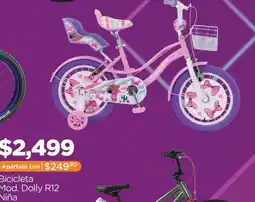 Chedraui Bicicleta mod. dollu R12 nina oferta
