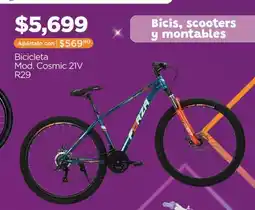 Chedraui Forza Bicicleta Mod. Cosmic 21V R29 oferta