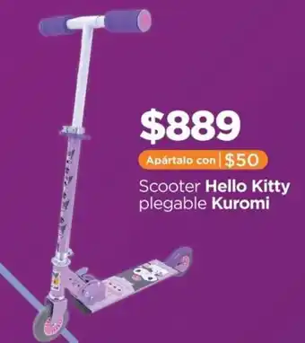 Scooter Hello Kitty plegable Kuromi