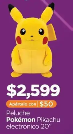 Chedraui Peluche Pokémon Pikachu electrónico oferta