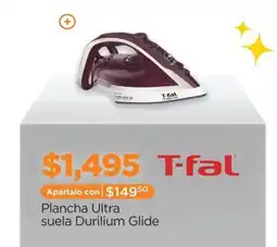 Chedraui T-fal Plancha Ultra suela Durilium Glide oferta