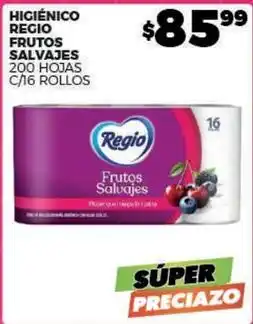 Merco Regio - higiénico frutos salvajes 200 hojas c/16 rollos oferta