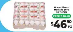 HEB Huevo blanco mediano 30pz oferta