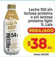 HEB Lala - leche 100 sin lactosa proteina o sin lactosa proteina light oferta