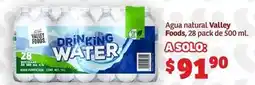 Soriana Híper Valley foods - agua natural oferta