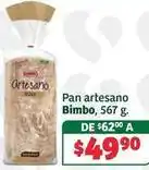 Soriana Híper Bimbo - pan artesano oferta