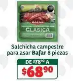 Soriana Híper Bafar - salchicha campestre para asar 8 piezas oferta