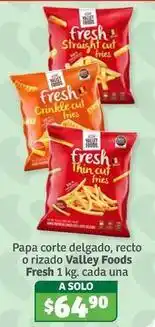 Soriana Híper Valley foods - papa corte delgado, recto o rizado oferta