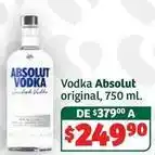 Soriana Híper Absolut - vodka original, 750 ml oferta