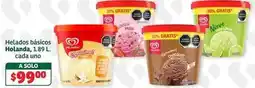 Soriana Híper Holanda - helados básicos oferta