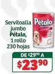 Soriana Híper Pétalo - servitoalla jumbo oferta