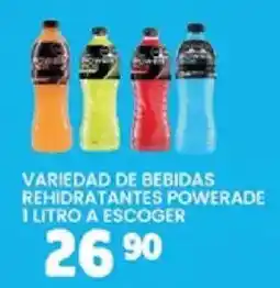 Alsuper Powerade variedad de bebidas rehidratantes oferta