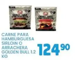 Alsuper golden bull carne para hamburguesa sirloin o arrachera oferta