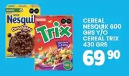 Alsuper Nesquik Trix oferta