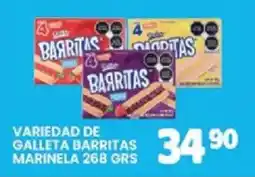 Alsuper marinela variedad de galleta barritas oferta