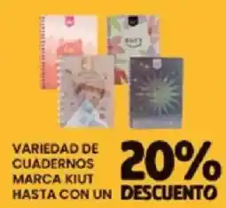 Alsuper kiut variedad de cuadernos oferta