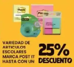 Alsuper post it variedad de articulos escolares oferta