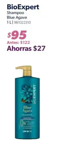 Sam's Club BioExpert Shampoo Blue Agave oferta
