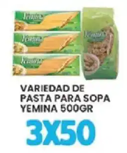 Alsuper Yemina variedad de pasta para sopa oferta