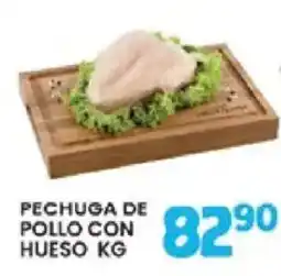Alsuper Pechuga de pollo con hueso kg oferta