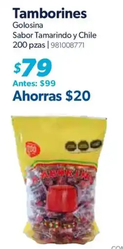 Sam's Club Tamborines Golosina Sabor Tamarindo y Chile oferta