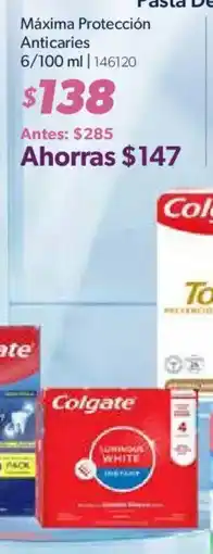 Sam's Club Colgate Máxima Protección Anticaries oferta