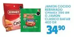 Alsuper chimex jamon cocido rebanado o jamon clasico bafar oferta