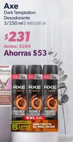 Sam's Club Axe Dark Temptation Desodorante oferta