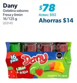 Sam's Club Dany Gelatina sabores Fresa y limón oferta