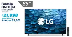 Sam's Club LG Pantalla QNED IA Serie: QNED7 oferta
