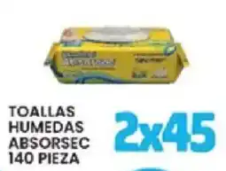 Alsuper toallas humedas absorbsec oferta