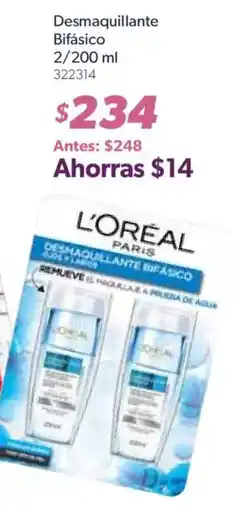 Sam's Club L'Oréal Paris Desmaquillante Bifásico oferta