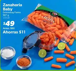 Sam's Club Grimmway Farms Zanahoria Baby oferta
