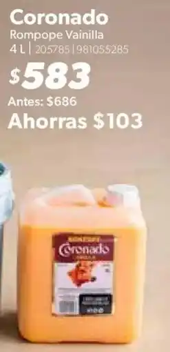 Sam's Club Coronado Rompope Vainilla oferta