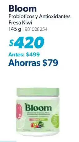 Sam's Club Bloom Probioticos y Antioxidantes Fresa Kiwi oferta