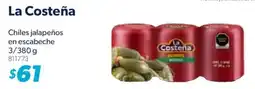 Sam's Club La Costeña Chiles jalapeños en escabeche oferta