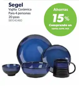 Sam's Club Segel Vajilla Cerámica oferta