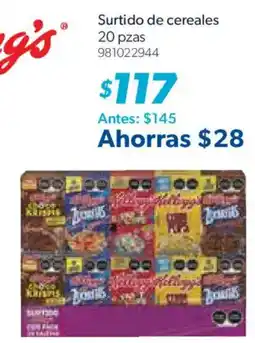 Sam's Club Surtido de cereales oferta