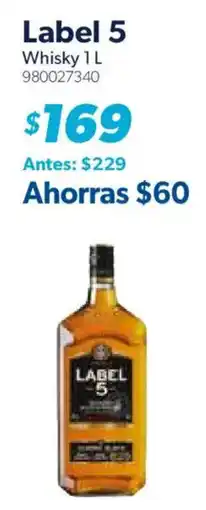 Sam's Club Label 5 Whisky oferta