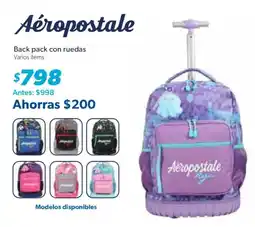 Sam's Club Aéropostale back pack con ruedas oferta