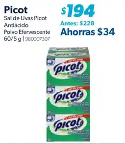 Sam's Club Picot Sal de Uvas Picot Antiácido Polvo Efervescente oferta