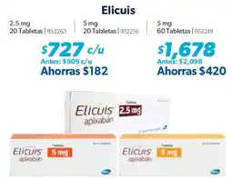 Sam's Club Elicuis apixaban oferta