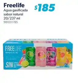 Sam's Club Freelife Agua gasificada sabor natural oferta