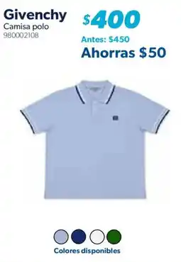 Sam's Club Givenchy camisa polo oferta