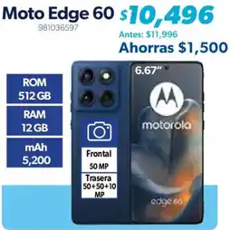 Sam's Club motorola moto edge 60 oferta