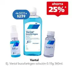 Farmacia San Pablo Vantal bucofaringeo oferta