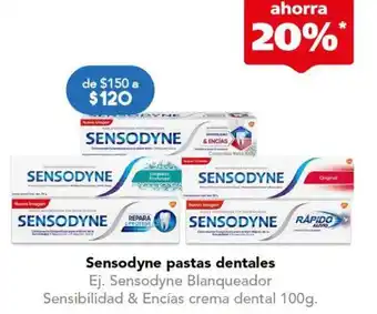 Sensodyne pastas dentales