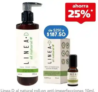 Linea D al natural roll-on anti-imperfecciones